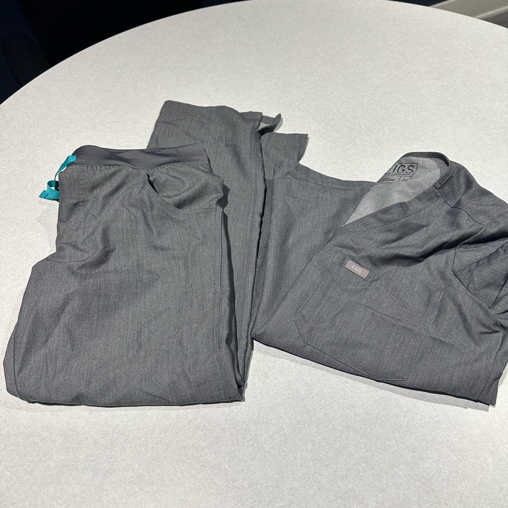 Figs Scrub Set Gray